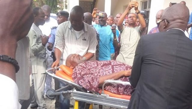 Dino Melaye Arrives Kogi In Ambulance, Appears In Court