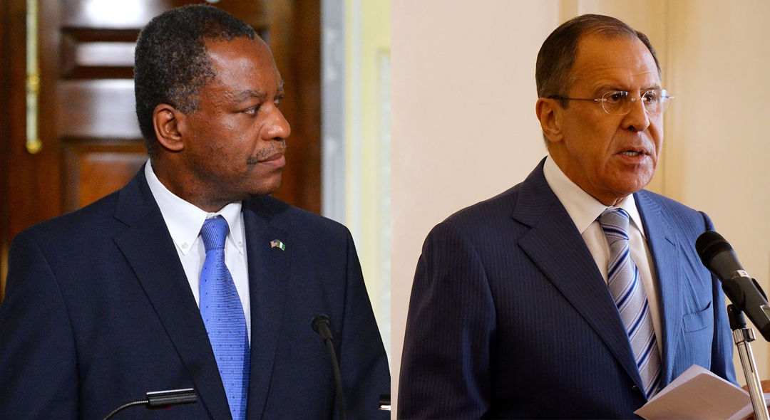 Nigeria’s Minister of Foreign Affairs, Geoffrey Onyeama and Russian Minister of Foreign Affairs, Sergey Lavrov