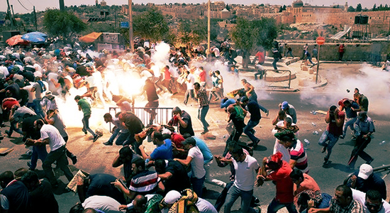 Israeli Police And Palestinians Clash