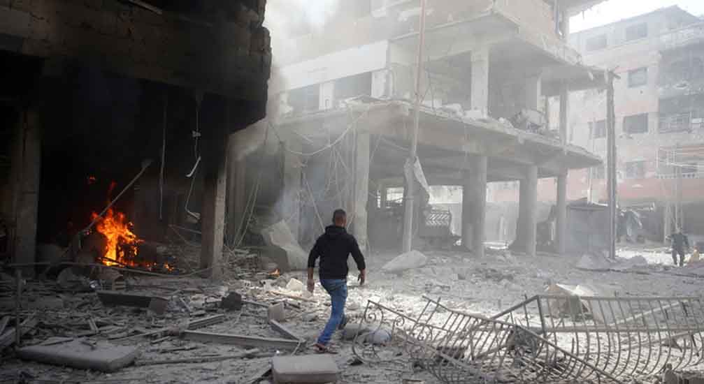 Government Forces Press Forward In Syria's Battered Ghouta