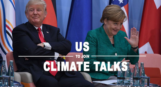U.S. To Join Climate Talks