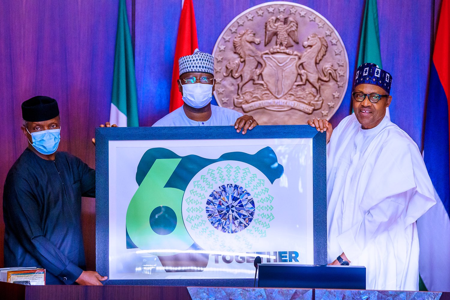 Buhari Unveils ‘Nigeria At 60’ Logo