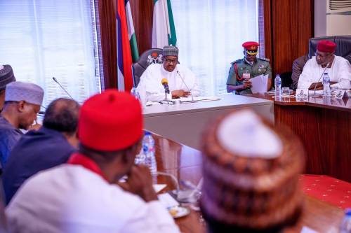 President Buhari Meets Members Of Economic Advisory Council 