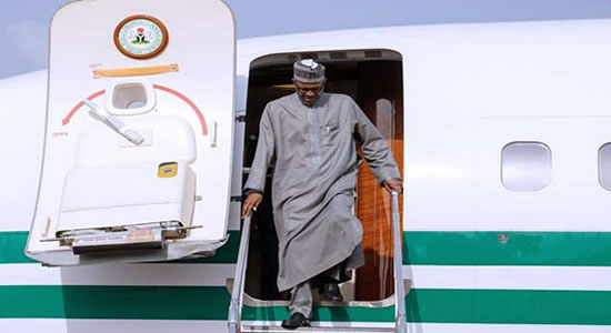   Buhari Returns To Abuja After US-Africa Leaders Summit