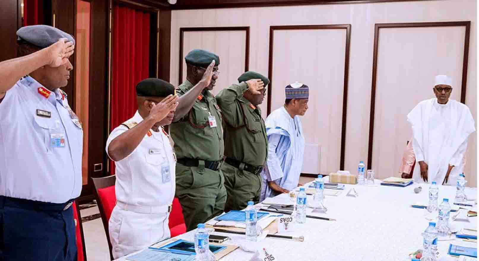 Call For Sack Of Service Chiefs Slammed, They Are Going Nowhere – Buhari Insist