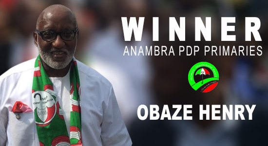 Anambra Guber Election: Obaze Emerges PDP Candidate
