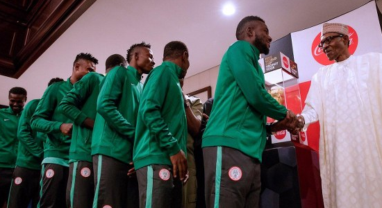 CHAN Eagles Players Disappointed After President Buhari’s ‘Handshake Reception’