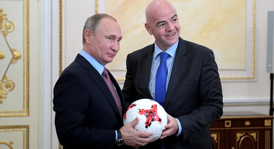  Russia President, Vladimir Putin and FIFA Chief Gianni Infantino