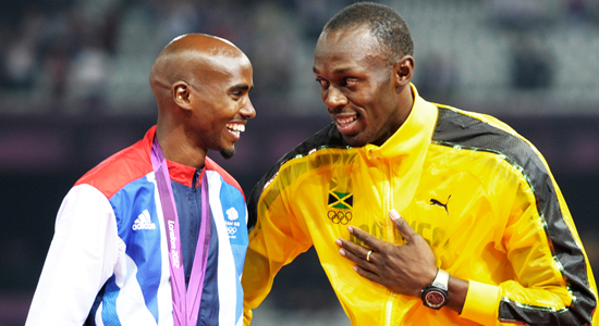 Usain Bolt, Mo Farah